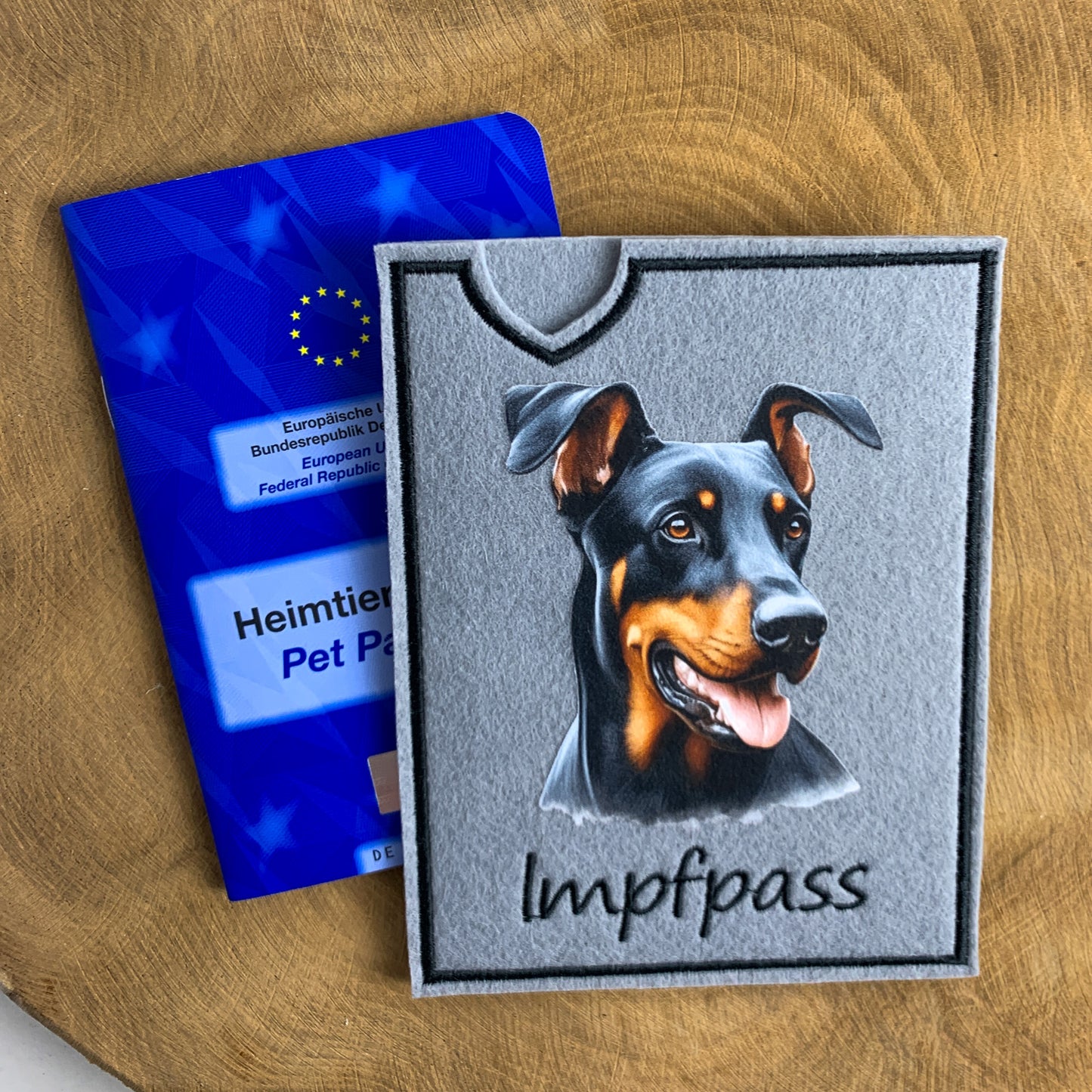 Dobermann Impfpasshülle (Motiv 3)