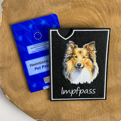 Shetland Sheepdog (Sheltie) Impfpasshülle (Motiv 2)