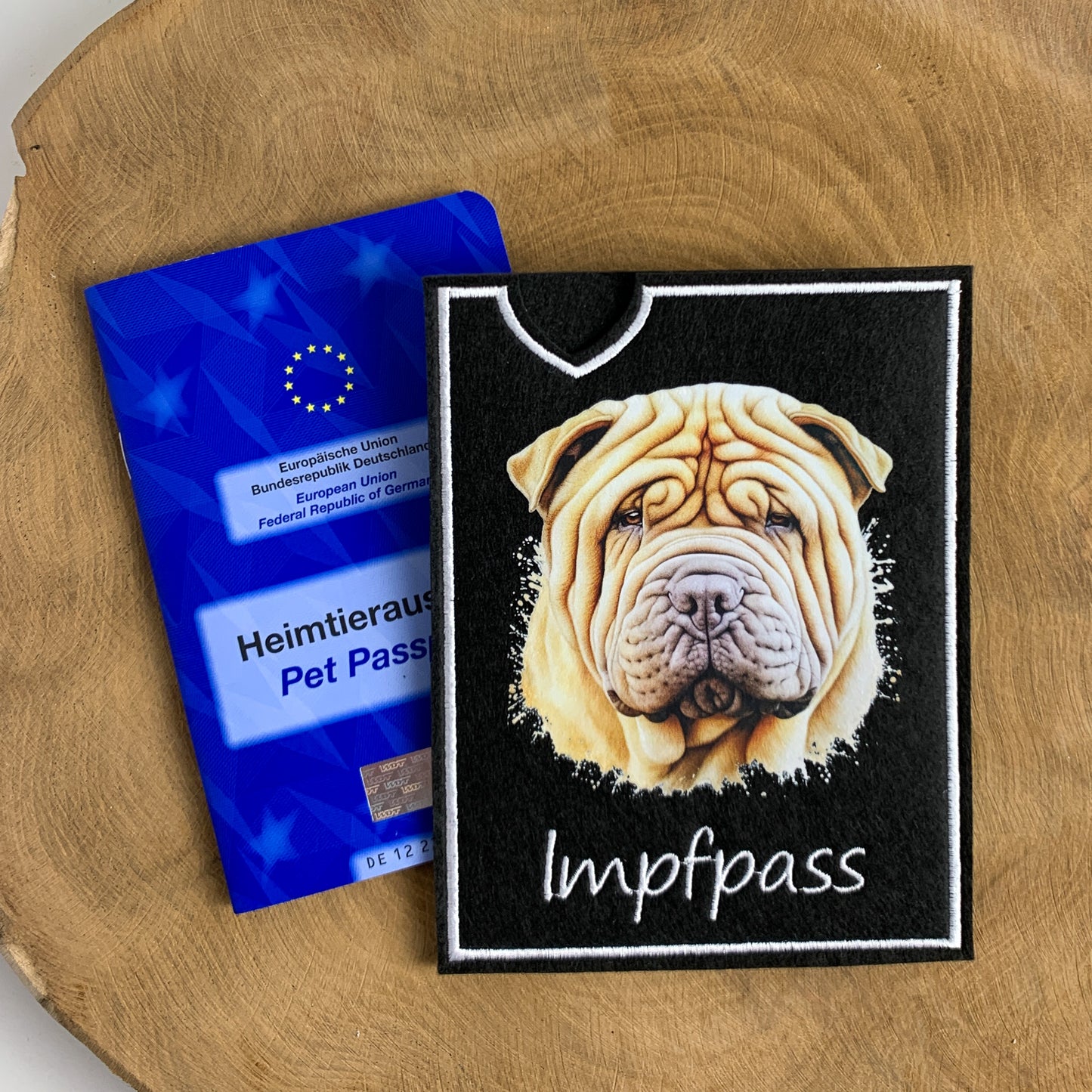 Shar-Pei Impfpasshülle (Motiv 1)