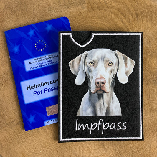 Weimaraner Impfpasshülle (Motiv 2)