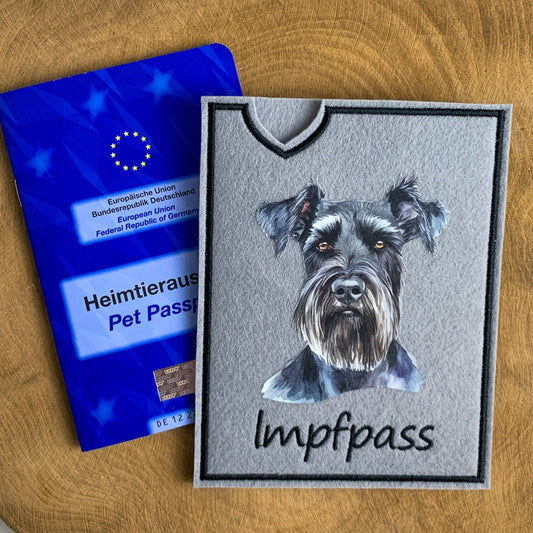 Riesenschnauzer Impfpasshülle (Motiv 2)