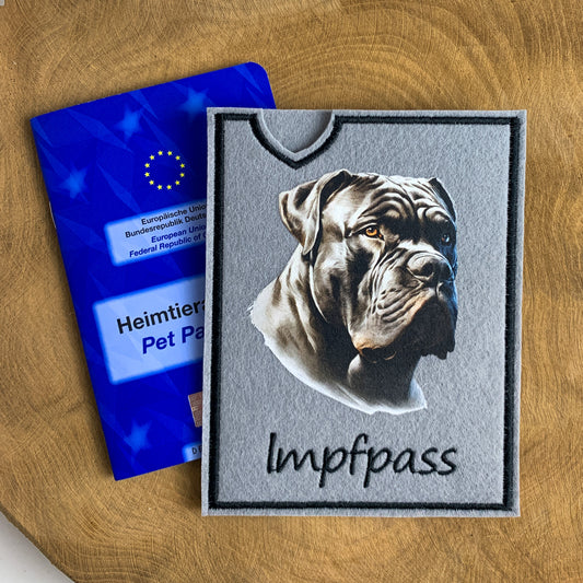 Napolitan Mastiff Impfpasshülle (Motiv 1)