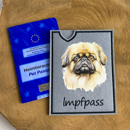 Pekinese Impfpasshülle (Motiv 1)