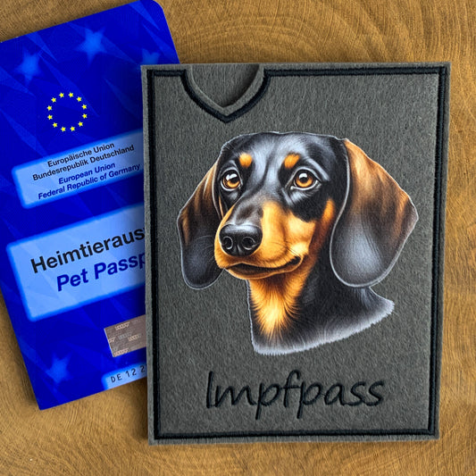 Dackel Impfpasshülle (Motiv 4)