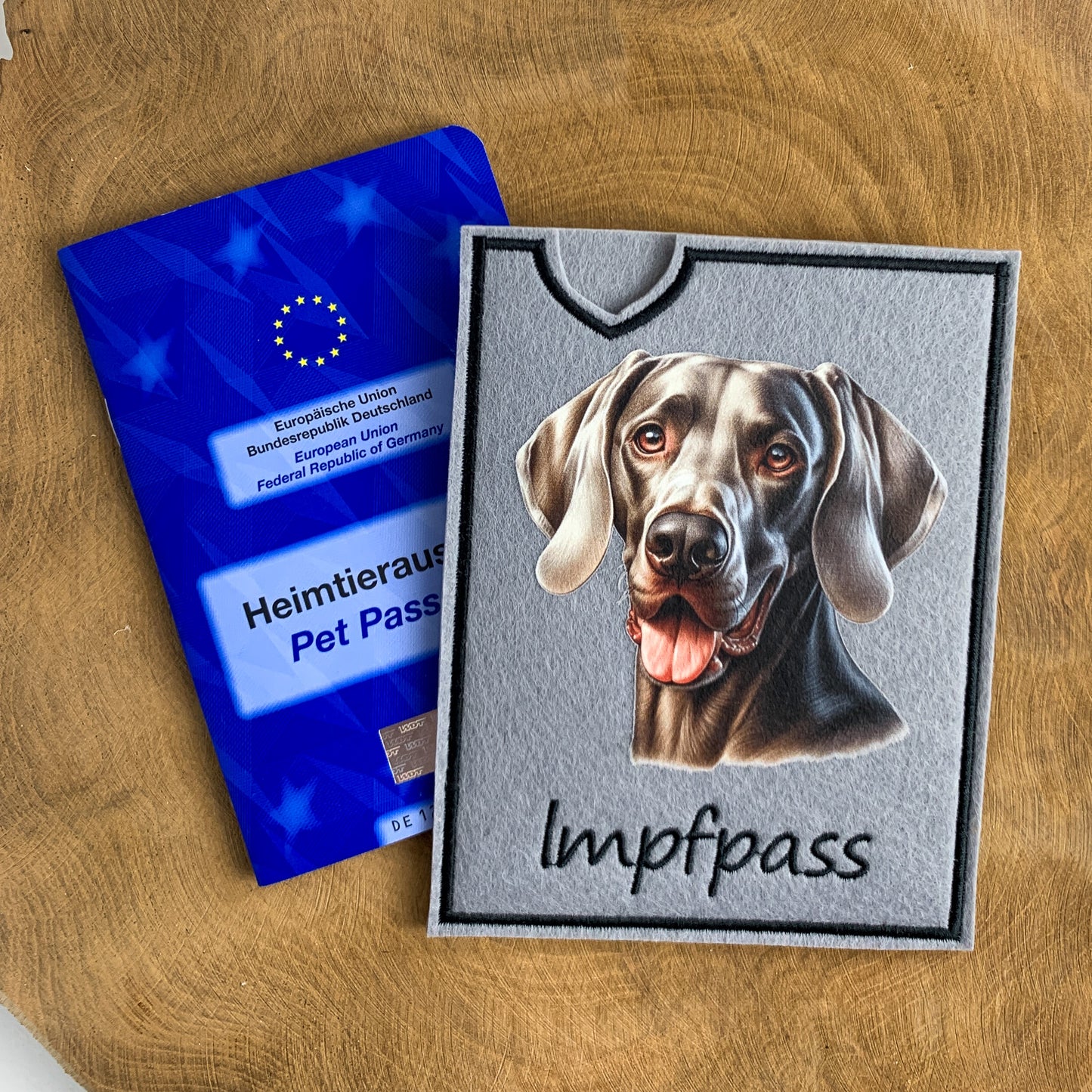 Weimaraner Impfpasshülle (Motiv 3)
