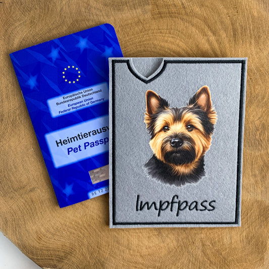Norwich Terrier Impfpasshülle (Motiv 1)
