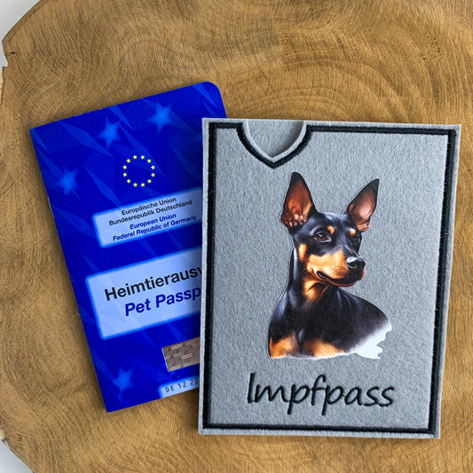Manchester Terrier Impfpasshülle (Motiv 2)