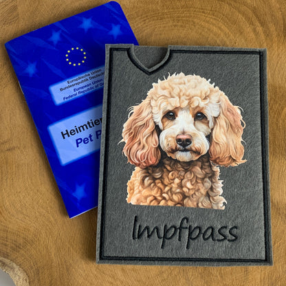 Pudel Impfpasshülle (Motiv 1)