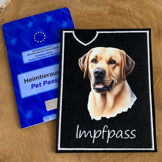 Labrador hell Impfpasshülle (Motiv 2)
