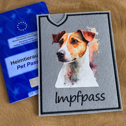 Jack Russell Impfpasshülle - 7 verschiedene Motive, personalisierbar