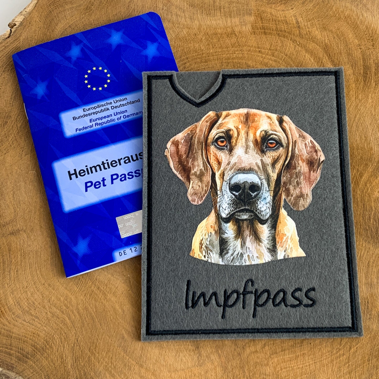 bayrischer Gebirgsschweißhund Impfpasshülle (Motiv 1)