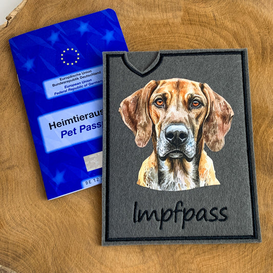 bayrischer Gebirgsschweißhund Impfpasshülle (Motiv 1)