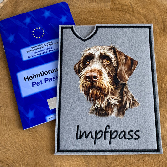 Deutsch Drahthaar Impfpasshülle (Motiv 2)