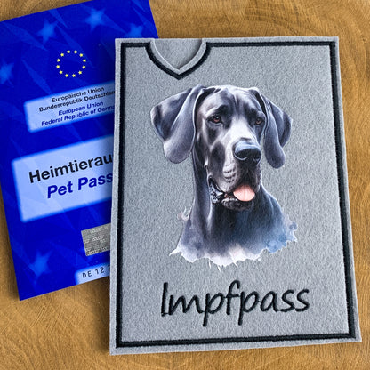 Dogge Impfpasshülle (Motiv 1)