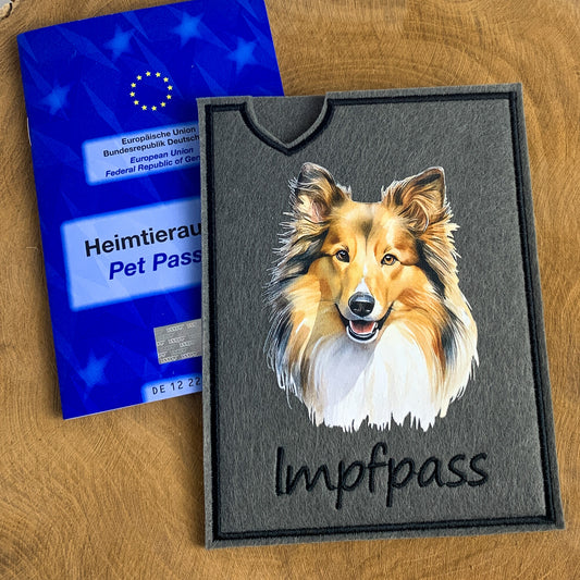 Shetland Sheepdog (Sheltie) Impfpasshülle (Motiv 2)