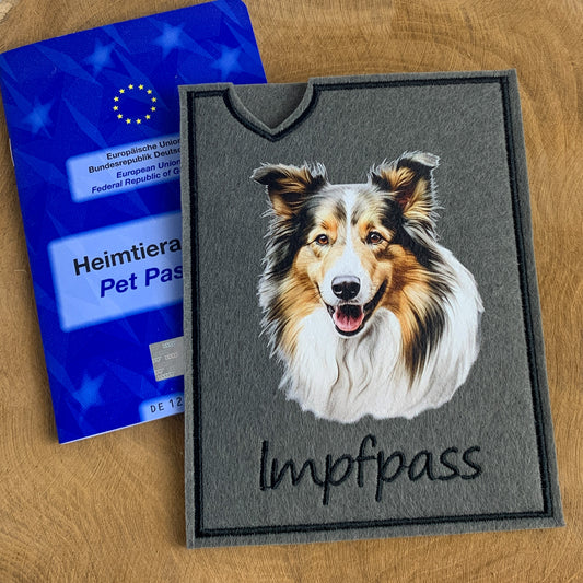 Shetland Sheepdog (Sheltie) Impfpasshülle (Motiv 4)