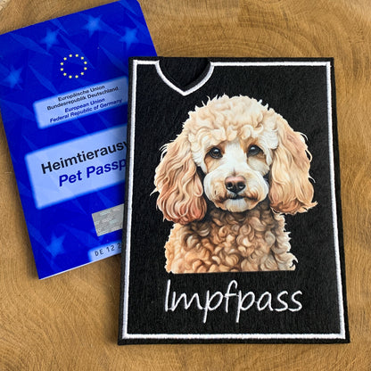 Pudel Impfpasshülle (Motiv 1)