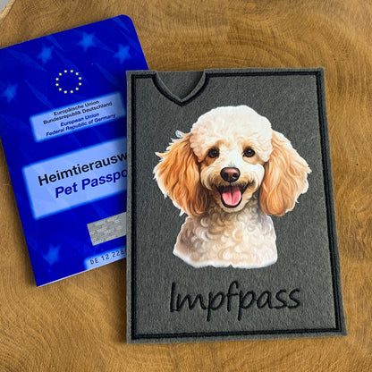 Pudel Impfpasshülle (Motiv 5)