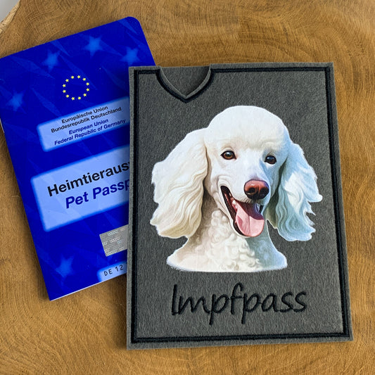 Pudel Impfpasshülle (Motiv 2)