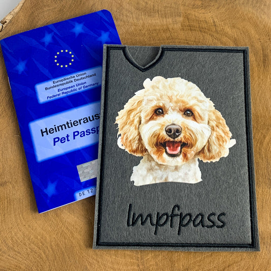Pudel Impfpasshülle (Motiv 4)