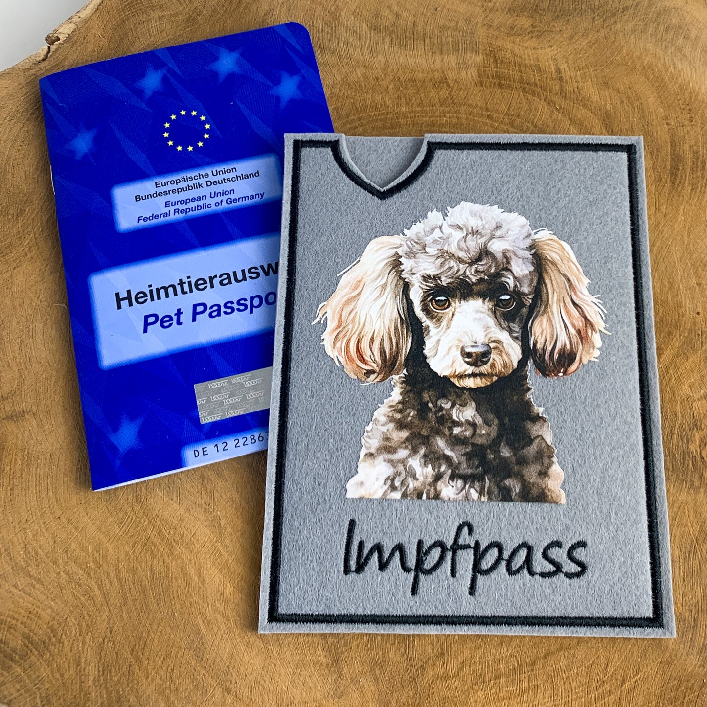 Pudel Impfpasshülle (Motiv 6)