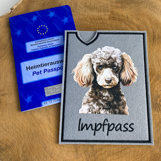 Pudel Impfpasshülle (Motiv 6)
