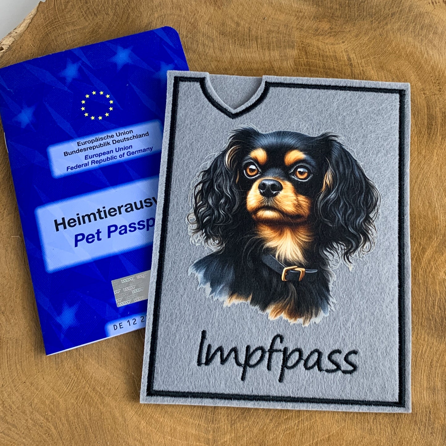 Toy Spaniel Impfpasshülle (Motiv 2)