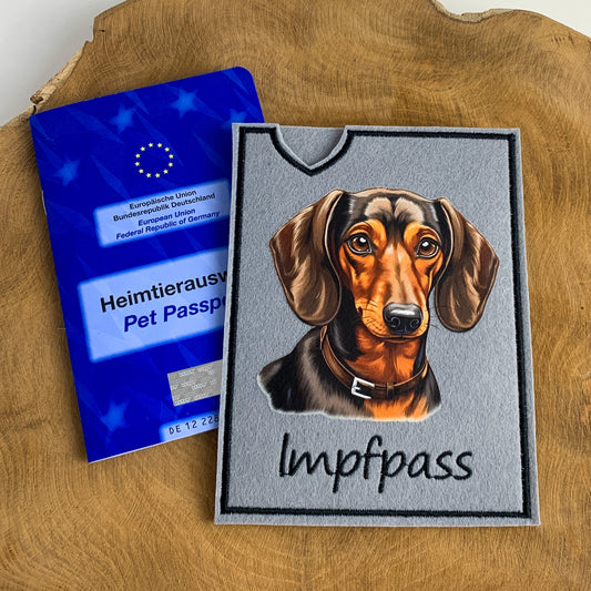 Dackel Impfpasshülle (Motiv 8)