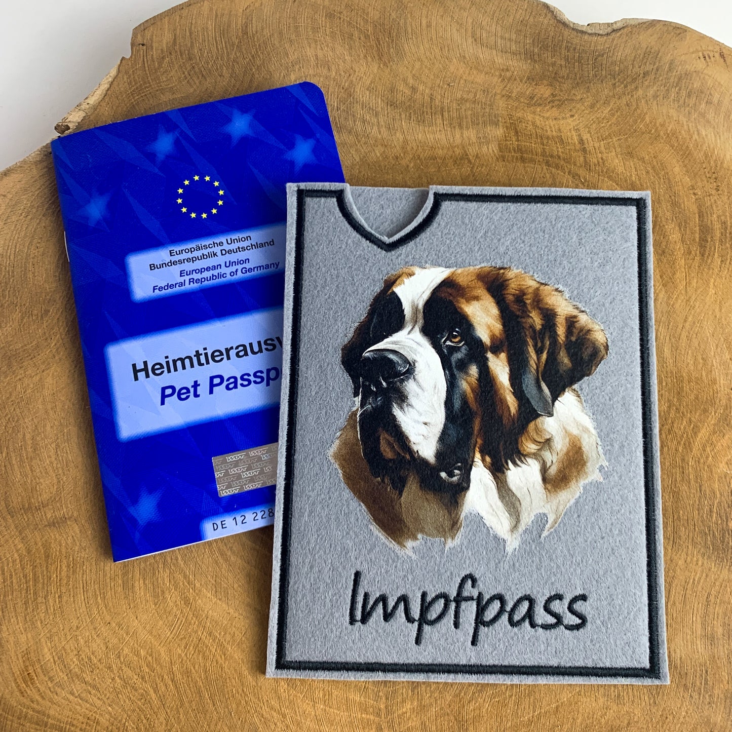 Bernhardiner Impfpasshülle (Motiv 3)