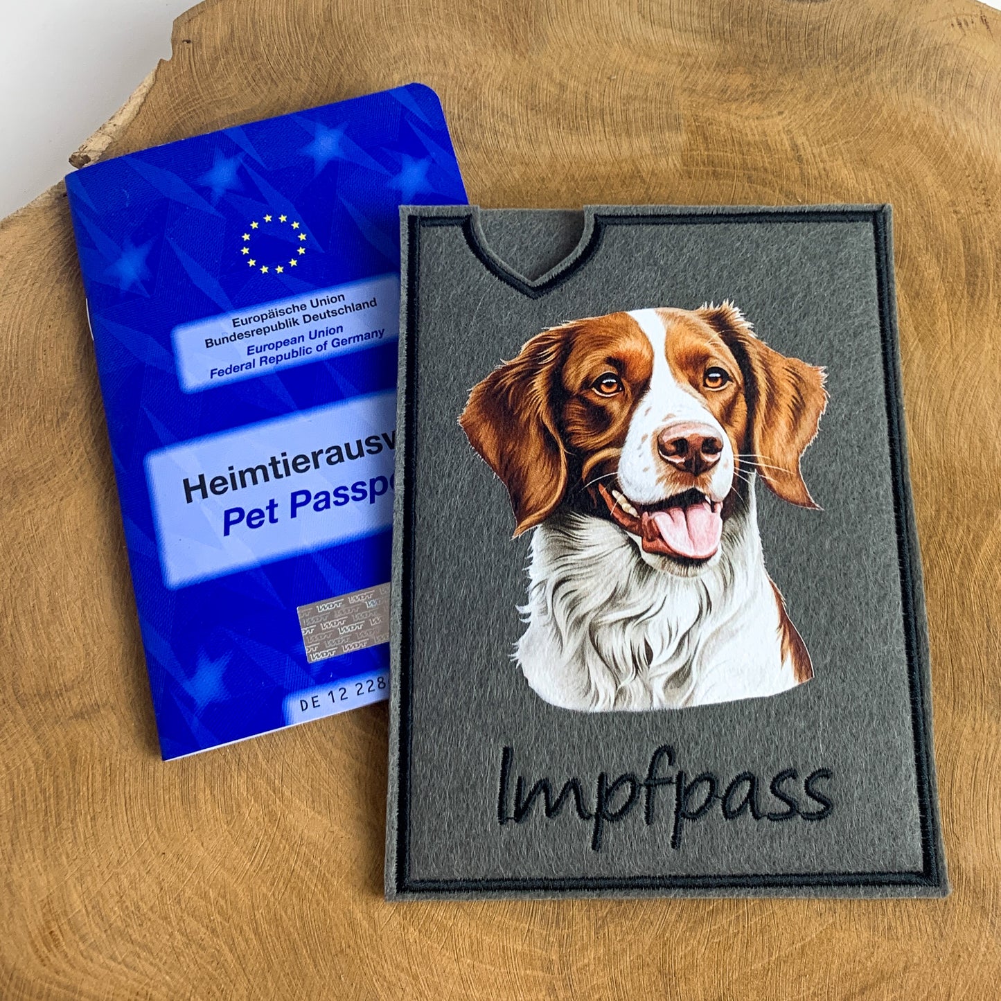 Epagneul Breton Impfpasshülle (Motiv 2)