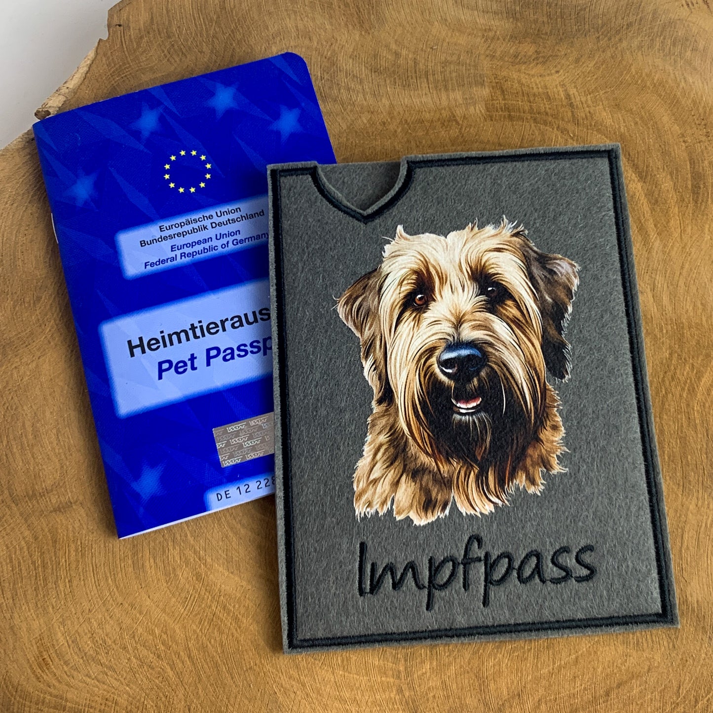 Briard Impfpasshülle (Motiv 2)