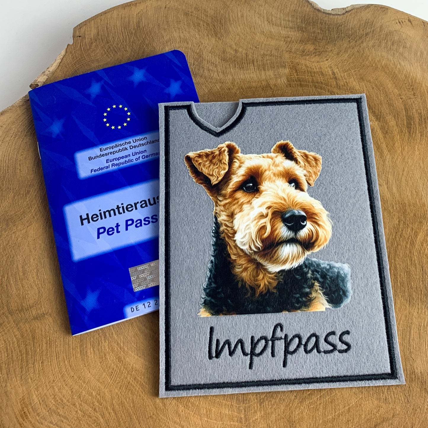 Welsh Terrier Impfpasshülle (Motiv 1)