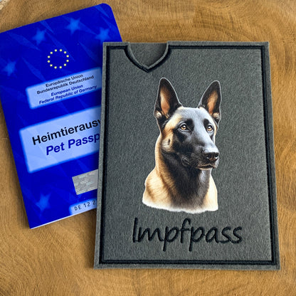 Malinois Impfpasshülle - 5 verschiedene Motive, personalisierbar
