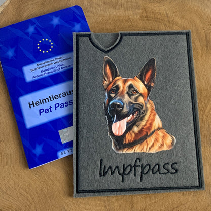 Malinois Impfpasshülle - 5 verschiedene Motive, personalisierbar