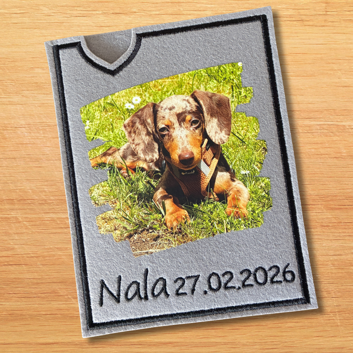Personalisierte Impfpasshülle für Hunde mit eigenem Foto