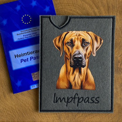 Rhodesian Ridgeback Impfpasshülle – 3 verschiedene Motive zur Auswahl