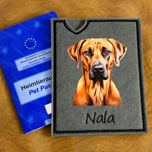 Rhodesian Ridgeback Impfpasshülle – 3 verschiedene Motive zur Auswahl