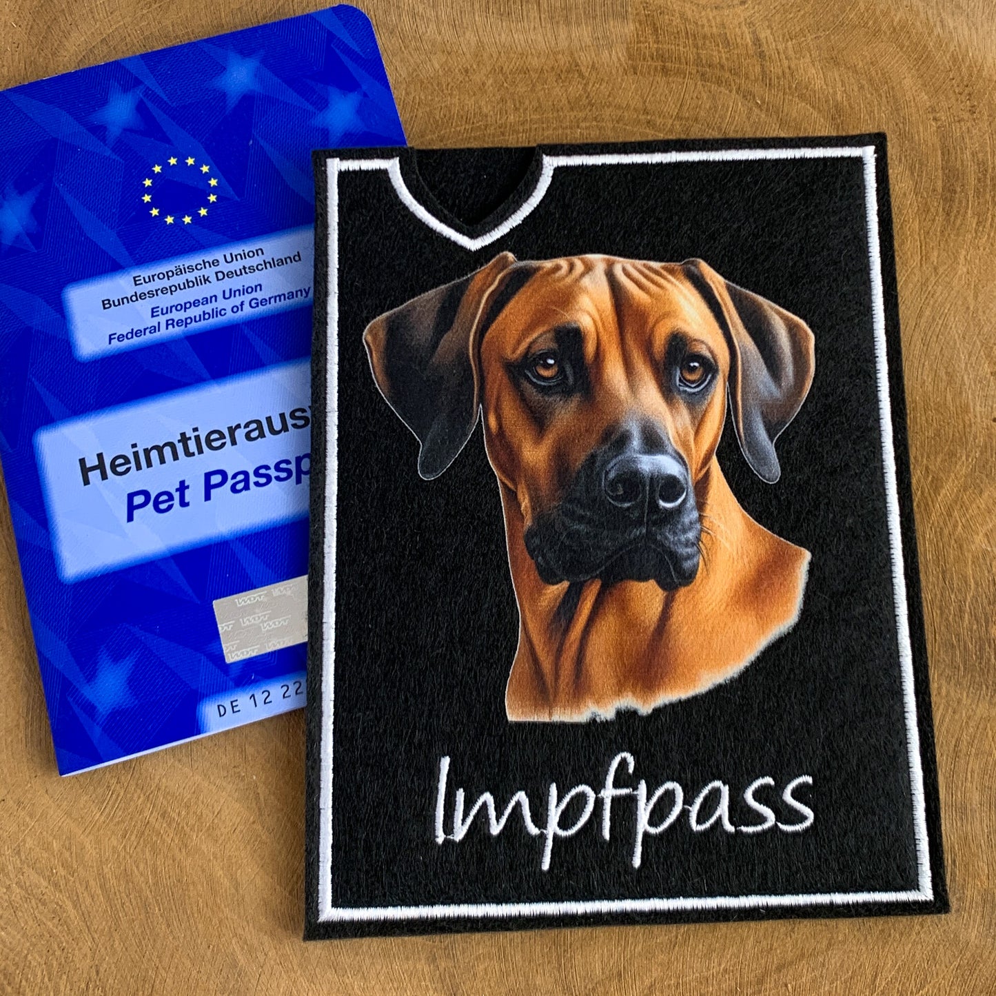 Rhodesian Ridgeback Impfpasshülle – 3 verschiedene Motive zur Auswahl