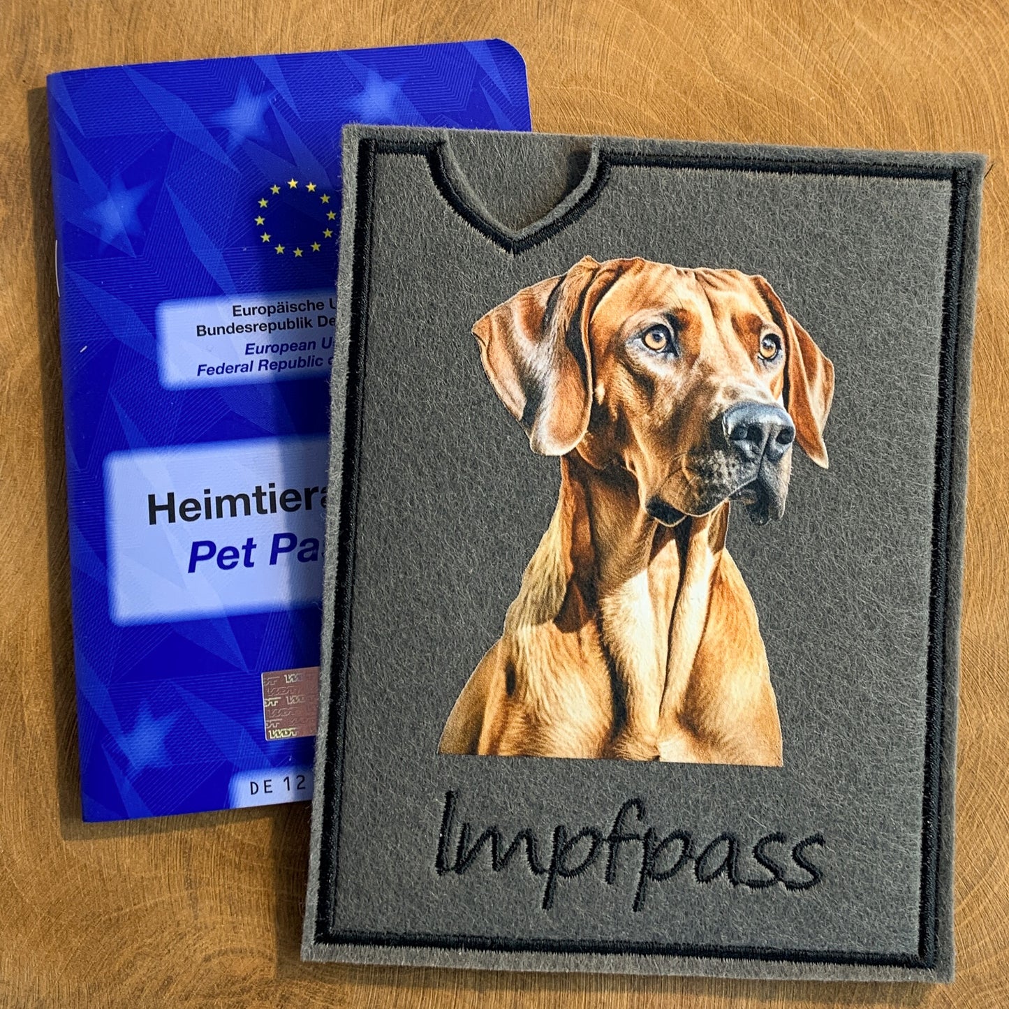 Rhodesian Ridgeback Impfpasshülle – 3 verschiedene Motive zur Auswahl