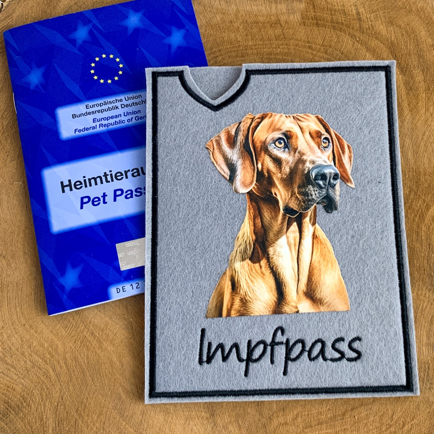 Rhodesian Ridgeback Impfpasshülle – 3 verschiedene Motive zur Auswahl