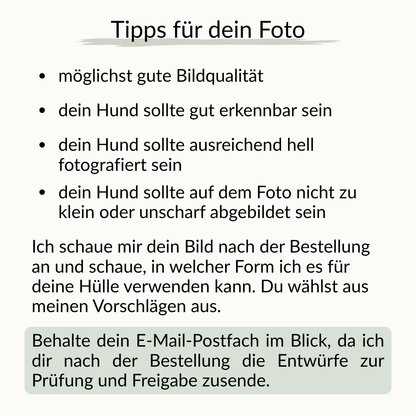 Personalisierte Impfpasshülle für Hunde mit eigenem Foto